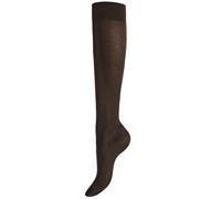 KUNERT Chaussettes montantes 'Sensual Cotton' marron, Taille 35-38