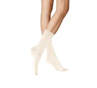 KUNERT Chaussettes pour femme en laine douce et coton sans pression, taille 35-38, ivoire, 35-38