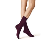 KUNERT Coton Doux sans Pression Chaussette, Raisin foncé, 35-38 Femmes