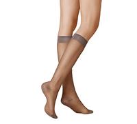 Kunert Glatt & Softig Chaussettes Hautes, 20 deniers, Gris (Graphite 0420), 2.5-5 Femme
