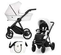 Kunert® IVENTO Ensemble complet de poussette combinée 2 en 1 I comprenant une gondole pour poussette et un siège sport pour poussette avec sac à couches/housse de pluie + chancelière