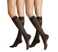 KUNERT Simply 40 Doppelpack Chaussettes Montantes, 55 DEN, Marron, 39-42 Femme