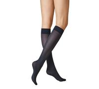 KUNERT Velvet 40 druckfreier Bund, Chaussettes Montantes, marine,