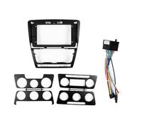 KUNFINE Autoradio Navigation Android Radio Cadre de Montage Masque Bracket avec Faisceau de câbles Spécialement conçu pour Skoda Octavia 2007 2008 209 2010 2011 2012 2013 MT/at