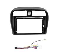 KUNFINE Autoradio Navigation Android Radio Cadre de Montage Masque Bracket avec Faisceau de câbles Spécialement conçu pour Mitsubishi Mirage 2012 2013 2014 2015 2016 2017 2018