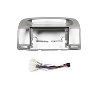 KUNFINE Autoradio Navigation Android Radio Cadre de Montage Masque Bracket avec Faisceau de câbles Spécialement conçu pour Toyota Camry 2000 2001 2002 2003 2004 2005 2006 Gray