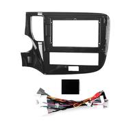 KUNFINE Autoradio Navigation Android Radio Cadre de Montage Masque Bracket avec Faisceau de câbles Spécialement conçu pour Mitsubishi Outlander 2020 2021