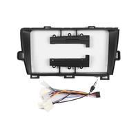 KUNFINE Autoradio Navigation Android Radio Cadre de Montage Masque Bracket avec Faisceau de câbles Spécialement conçu pour Toyota Prius 2009 2010 2011 2012 2013 2014 2015 Silver LHD