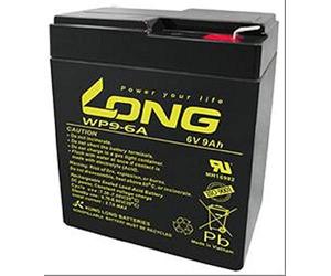 Kung Batterie longue plomb WP9-6A 6V 9Ah compatible avec MP-9-6A, A9680, HPS-682F, PS-682 F1 Power Sonic, Fiamm FG10801