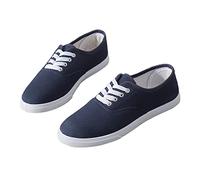 Kung Fu Arts Martiaux Tai-Chi Chaussures À Lacets Chaussons À Semelle en Caoutchouc Souple pour Adultes Enfants Femmes Hommes,Blue-41 EU