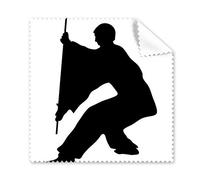 Kung Fu Chine Chinois Bâton de Shaolin Moine Soldat Arts Martiaux Traditionnels Culture Illustration Motif Lunettes Chiffon Chiffon de Nettoyage Nettoyant pour Écran de Téléphone 5 Pcs