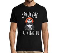 Kung-Fu | Désolé Je Peux Pas | T-Shirt Homme Collection Sport Humour pour Tous Les Sportifs Passionnés S