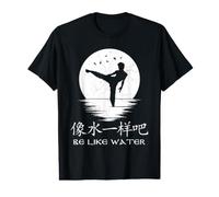 Kung Fu Etre comme de l'eau Symboles Chinois T-Shirt Graphique avec Valeur