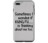 Kung Fu I Wonder Funny Martial Arts Fighting Sifu Students Coque pour iPhone 7 Plus/8 Plus