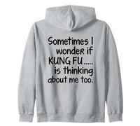 Kung Fu I Wonder Funny Martial Arts Fighting Sifu Students Sweat à Capuche