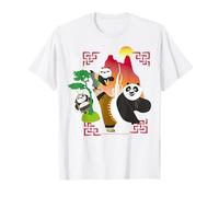 Kung Fu Panda Po And Bao Training Sunset T-Shirt