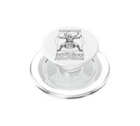 Kung Fu Vitruvian Man Shaolin Moine Arts Martiaux de Vinci PopSockets PopGrip pour MagSafe