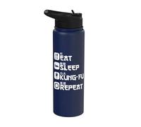 Kung Fu Wing Chun Arts Martiaux Chinois Caractère KungFu Stainless Steel Insulated Water Bottle