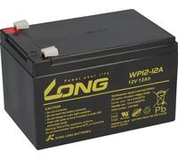 Kung Long VdS WP12-12 Batterie Accu 12V 12Ah AGM Plomb Noir VdS 1