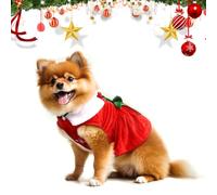 Kungfu Mall Costume de Noël pour Chien - Vêtements et Accessoires - Nœud Papillon - Père Noël - Petit Format
