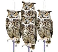 Kungfu Mall Effaroucheur Pigeons 2PCS (4PCS Grey Owls (1))