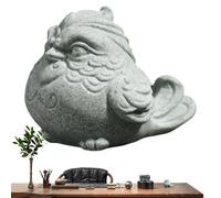 Kungfu Tea Pet - Statue Animale Ancienne de Style Chinois | Poigure maîtresse de Table à Main, Ornement de la Maison de Couleur de Sable Vert, Figurine pour Animaux de Compagnie pour Amateur de t
