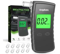 kungfuren Ethylotest Electronique Homologu Alcootest Thylotest: Lectronique Test Ethylometre avec Affichage Numérique LCD Bleu - Alcotest Professionnel pour Un Usage Domestique Gris