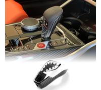 KUNGKIC fibre de carbone dur voiture levier de vitesse couverture pour BMW M2 G87 M3 G80 M4 G82 G83 X3M F97 X4M F98 M8 F91 F92 F93 X5M F95 X6M F96 accessoires levier de vitesse poignée de transmission