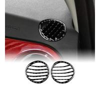 KUNGKIC Pour Fiat 500 2008-2023 Abarth 595 2012-2023 Tableau de bord de voiture Commande centrale Sortie d'air latérale Ventilation Cadre en fibre de carbone Autocollant décoratif Intérieur