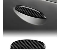 KUNGKIC Pour Seat Leon 2005-2012 Fibre de carbone Voiture Co-Pilot Boîte à Gants Couverture Boîte de Rangement Autocollant Décoratif Intérieur Accessoires Cadeau (Noir)