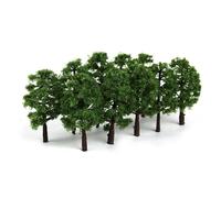 KUNGZUNMOLDS Lot de 20 mini arbres miniatures pour modèles, 8 cm, mini arbres miniatures pour décoration de train, train, micro paysage, parc