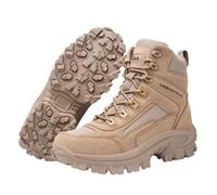 KUNIIS Bottes Tactiques Militaires pour Hommes, Bout Renforcé Anti-Choc, Doublure Respirante, Chaussures de Combat Désert (Sand-22,45)