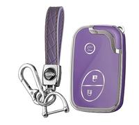 KUNIO Coque de clé Compatible avec Lexus CT200H GX400 GX460 GS300 K01 LS460 NX200 IS250 IS300C RX270 ES240 TPU Coque de clé de Voiture en TPU Violet