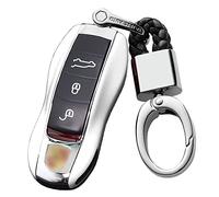 KUNIO Coque de ompatible avec Porsche 718 911 Carrera 918 Spyder Boxster 981 Cayenne 92A Cayman 981 pour Macan pour Panamera 970 Coque ABS Porte-clés de Voiture Blanc