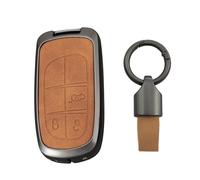 KUNIO Coque de e voiture pour Jeep Renegade Compass Grand Cherokee pour Dodge pour Fiat 500X Ducato Tipo Cross Coque en alliage + cuir Protection Porte-clés 5/7 boutons