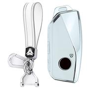 KUNIO Coque de Protection clé de Voiture pour BMW X7 X1 U11 IX ix1 Tourer U06 X6 XM Série 7 G07 I7 2023 - en TPU - Porte-clés - Accessoire B - Blanc