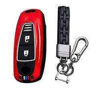 KUNIO Coque de Protection en métal pour e Voiture pour Suzuki Vitara Swift Ignis Kizashi SX4 Baleno Ertiga Samurai S-Cross Coque de Protection en métal pour e Voiture 2 Boutons A Rouge
