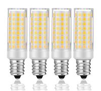 KUNKA Ampoule LED E12 5W, 50W Équivalent, ampoule halogène E12,AC220V-240V pour, hotte aspirante, machine à coudre, lampes de table, appliques murales, plafonniers (Blanc Froid 6000K, 4 Pièces)