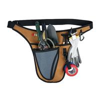 KUNN Ceinture d'outils de jardin - 4 poches profondes pour tablier à outils pour femmes et hommes, pochette utilitaire pour le jardinage, l'électricité, les fleuristes, la plomberie