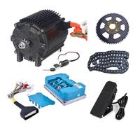 Kunray Moteur électrique 72 V 5000 W - Moteur électrique haute performance amélioré - 6800 tr/min - Pour kart, scooter, Dirt bike, ATV/moto, Razor - Kit de mise à niveau (kit moteur 5000 W)