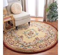 Kunsen la Chambre des Enfants 140x140cm Couleur Fleurs rétro Qui ne s'effacent Pas à Utiliser dans Le Salon et Tapis Sol Gaming Design