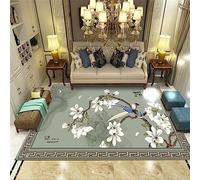 Kunsen Tapis Jeu Bebe Tapis visuel Minimaliste Chinois Tapis Long Couloir Vert Tapis d'extérieur Tapis fille200X300CM