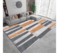 Kunsen Tapis Poil Ras Decoration Enfant Gris des Motifs géométriques Modernes lavables à Utiliser dans Le Salon ou Bureau 80x200CM Ados
