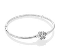 KUNSIR Bracelet Pour Femme for bead charms Argent sterling 925, Bracelet serpentine Compatible avec Pandora Charm bead B2