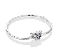 KUNSIR Bracelet Pour Femme for bead charms Argent sterling 925, Bracelet serpentine Compatible avec Pandora Charm bead B2