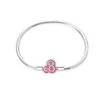 KUNSIR Bracelet Pour Femme for bead charms Argent sterling 925, Bracelet serpentine Compatible avec Pandora Charm bead B2