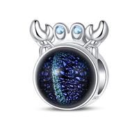 KUNSIR Charme Perles en argent sterling 925 pour bracelet et collier Pandora Compatible avec bracelets européens pour femmes et filles