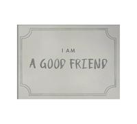 Kunskapstavlan® Affiche diplôme Good friend 21x30 cm Dusty mint