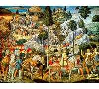 Kunst für Alle Reproduction/Poster: Benozzo di Lese di Sandro Gozzoli Train des Rois mages - Affiche, Reproduction artistique de haute qualité, 95x75 cm