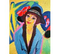 Kunst für Alle Reproduction/Poster: Ernst-Ludwig Kirchner Portrait de Gerda - Affiche, Reproduction artistique de haute qualité, 60x80 cm